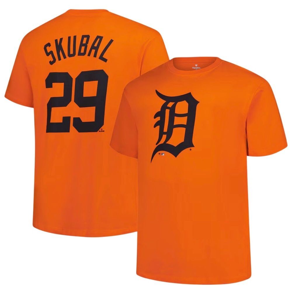 NWT Fanatics MLB Detroit Tigers Tarik Skubal #29 Tee Size 4XL Tall